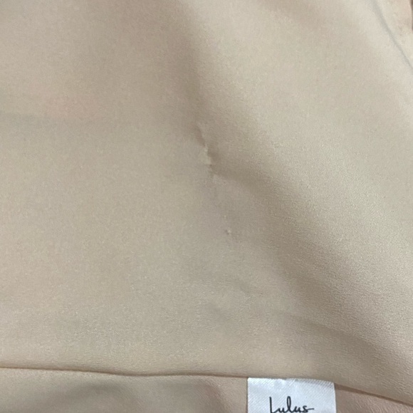 Lulu’s Start of Something New Beige Floral‎ Print Wrap Maxi Dress Sz Lg - Picture 7 of 16